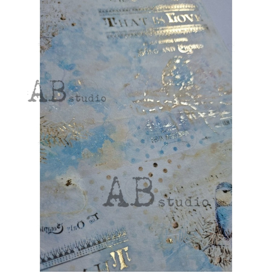 1022 (GILDED)- AB STUDIOS A4 RICE PAPER