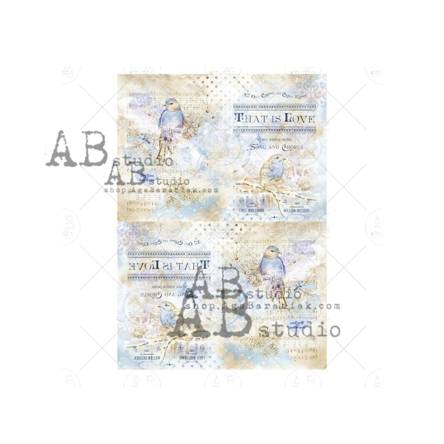1022 (GILDED)- AB STUDIOS A4 RICE PAPER