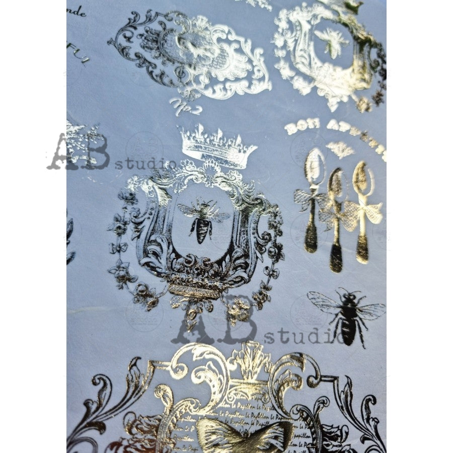 1033 (GILDED)- AB STUDIOS A4 RICE PAPER