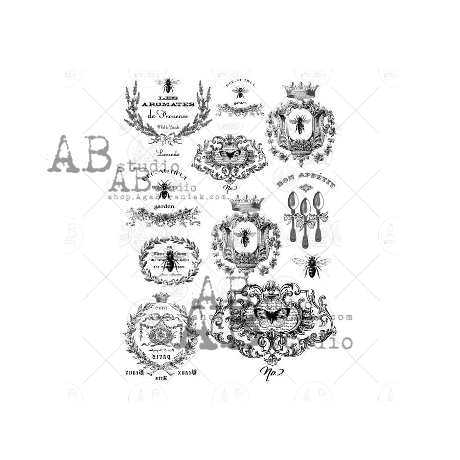 1033 (GILDED)- AB STUDIOS A4 RICE PAPER