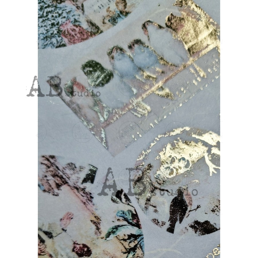 1026 (GILDED)- AB STUDIOS A4 RICE PAPER
