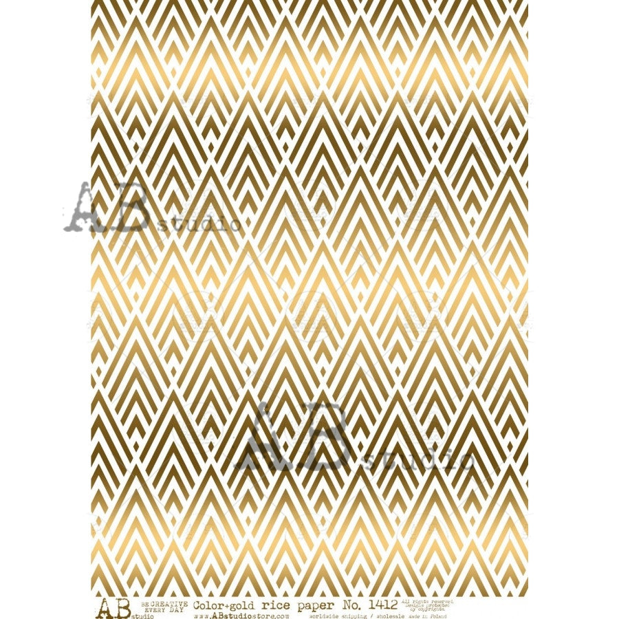 1412 (GILDED)- AB STUDIOS A4 RICE PAPER