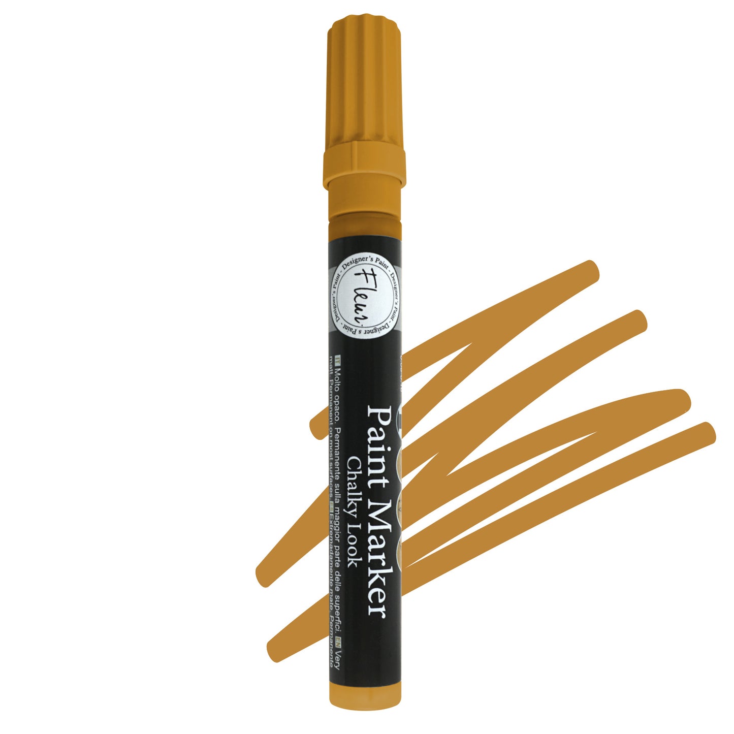 F42 CHALKY LOOK MARKER- YELLOW OCHRE