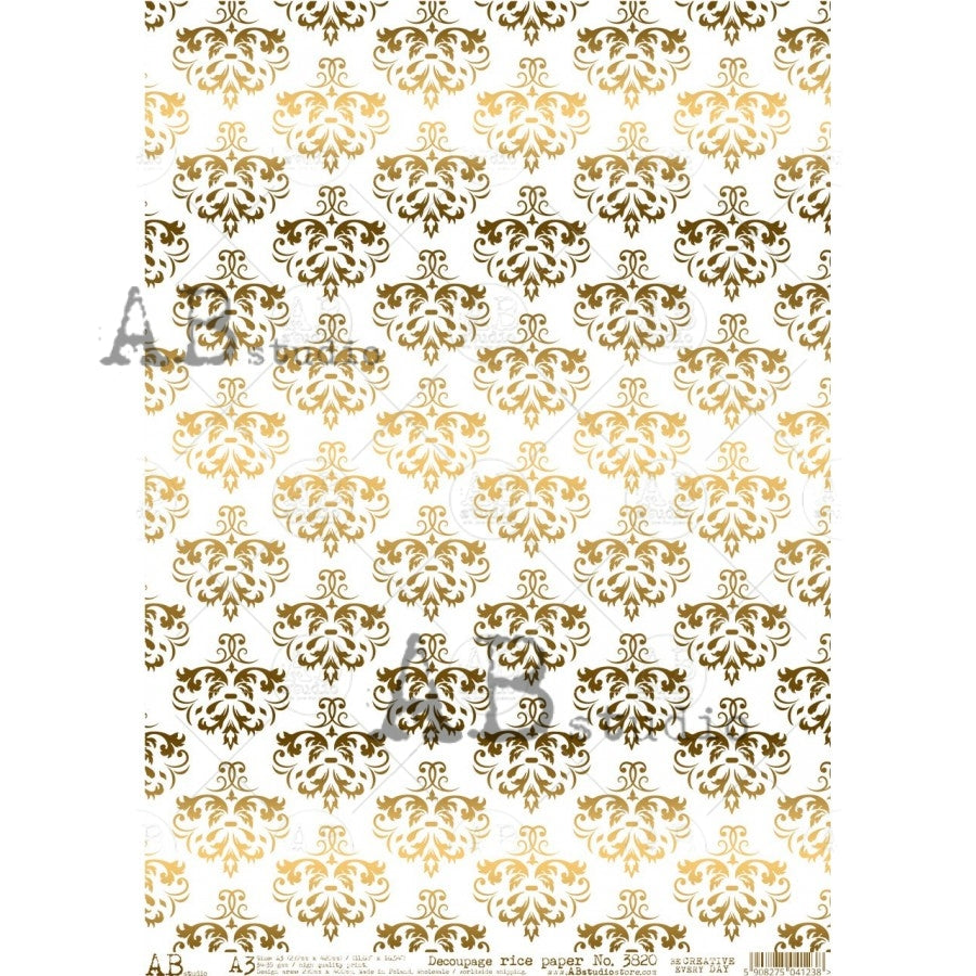 3820 (GILDED)- AB STUDIO A3 RICE PAPER