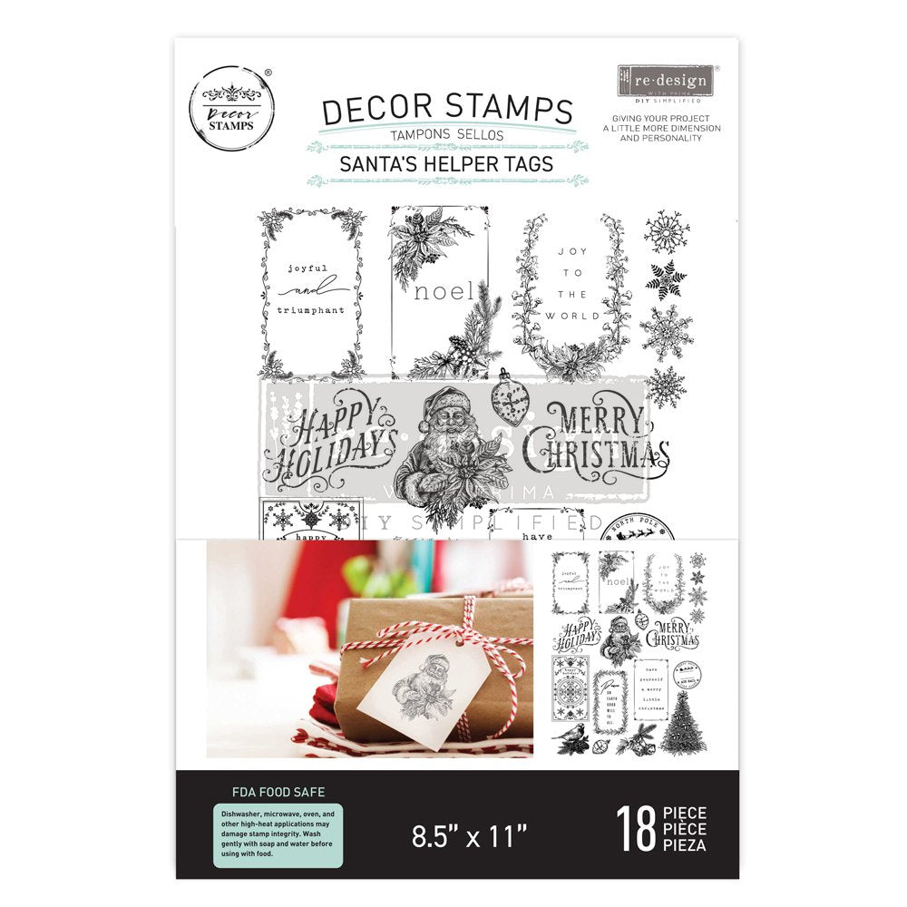 SANTA'S HELPER TAGS STAMP SET