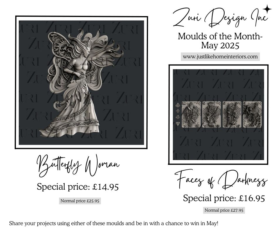 MAY MOULD OF THE MONTH- BUTTERFLY WOMAN