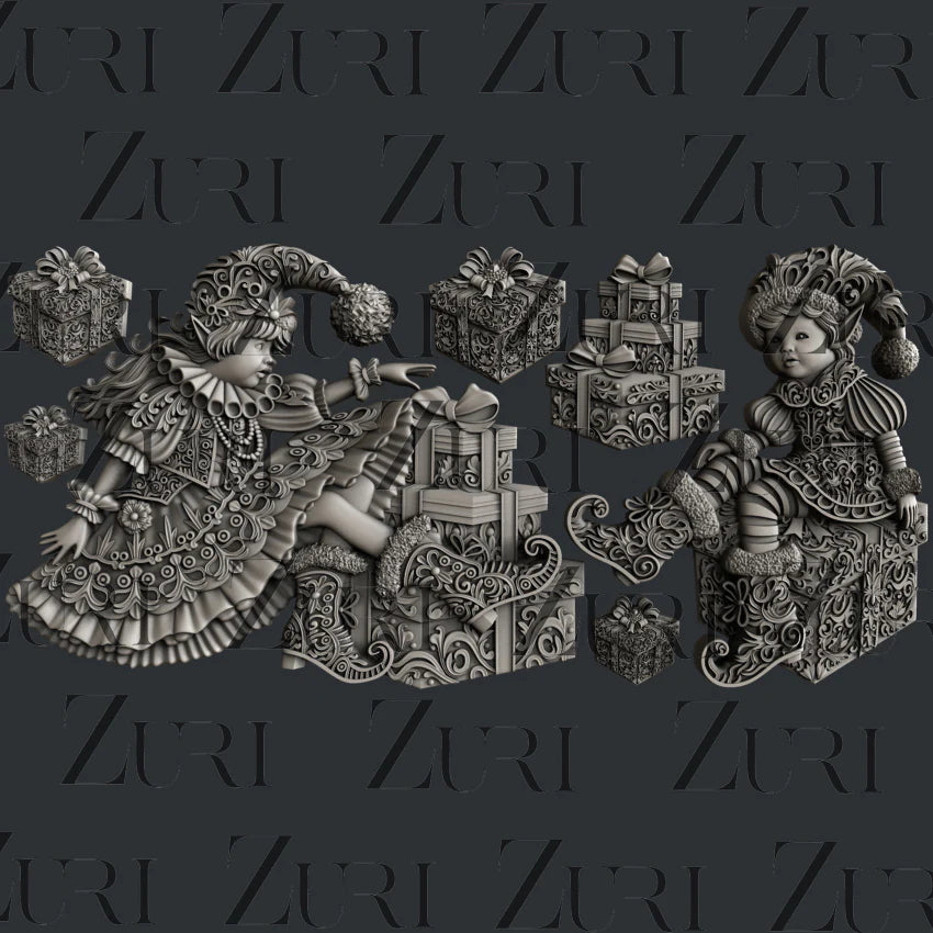 CHRISTMAS ELVES SET 1