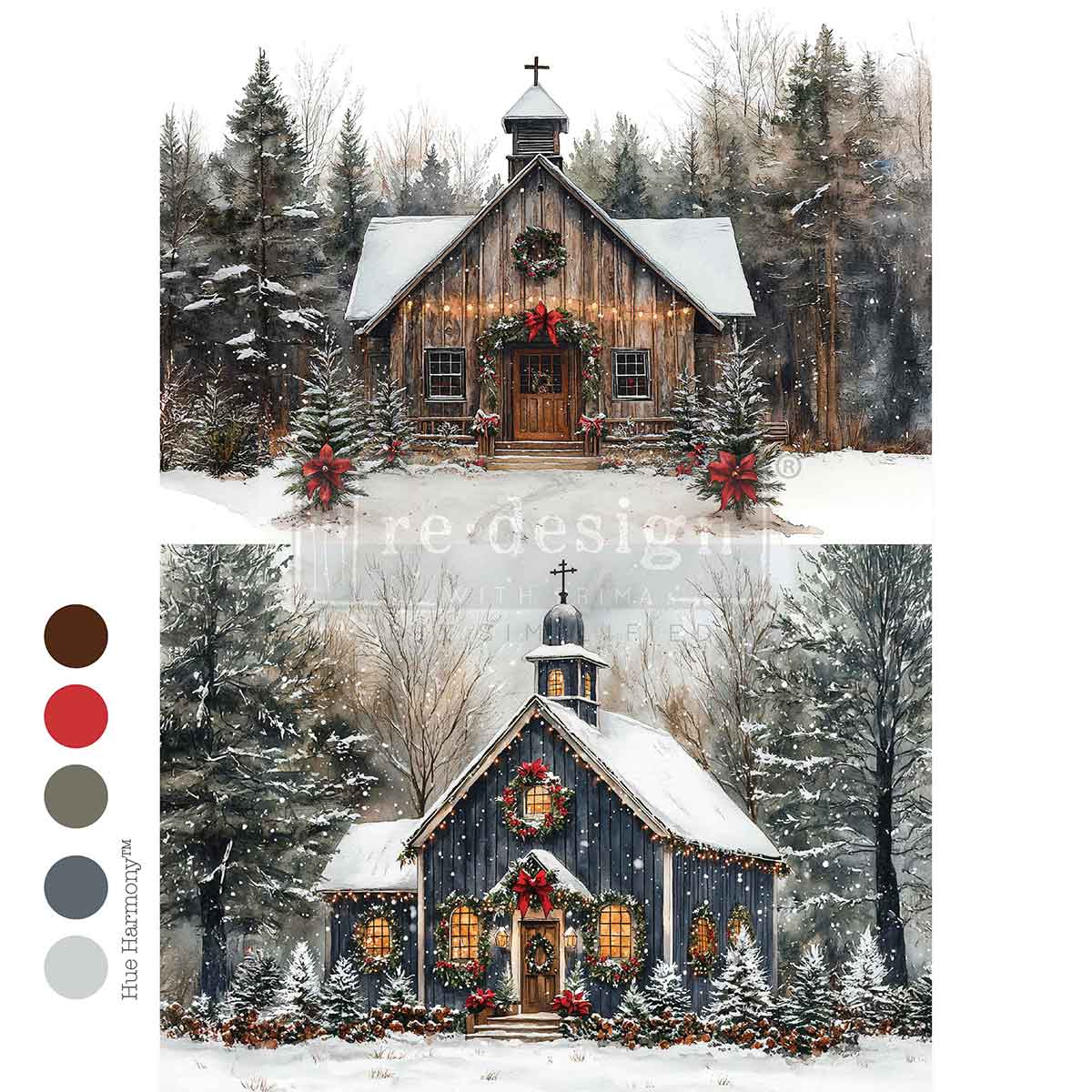 A4 FIBER -CHRISTMAS IN THE WOODS