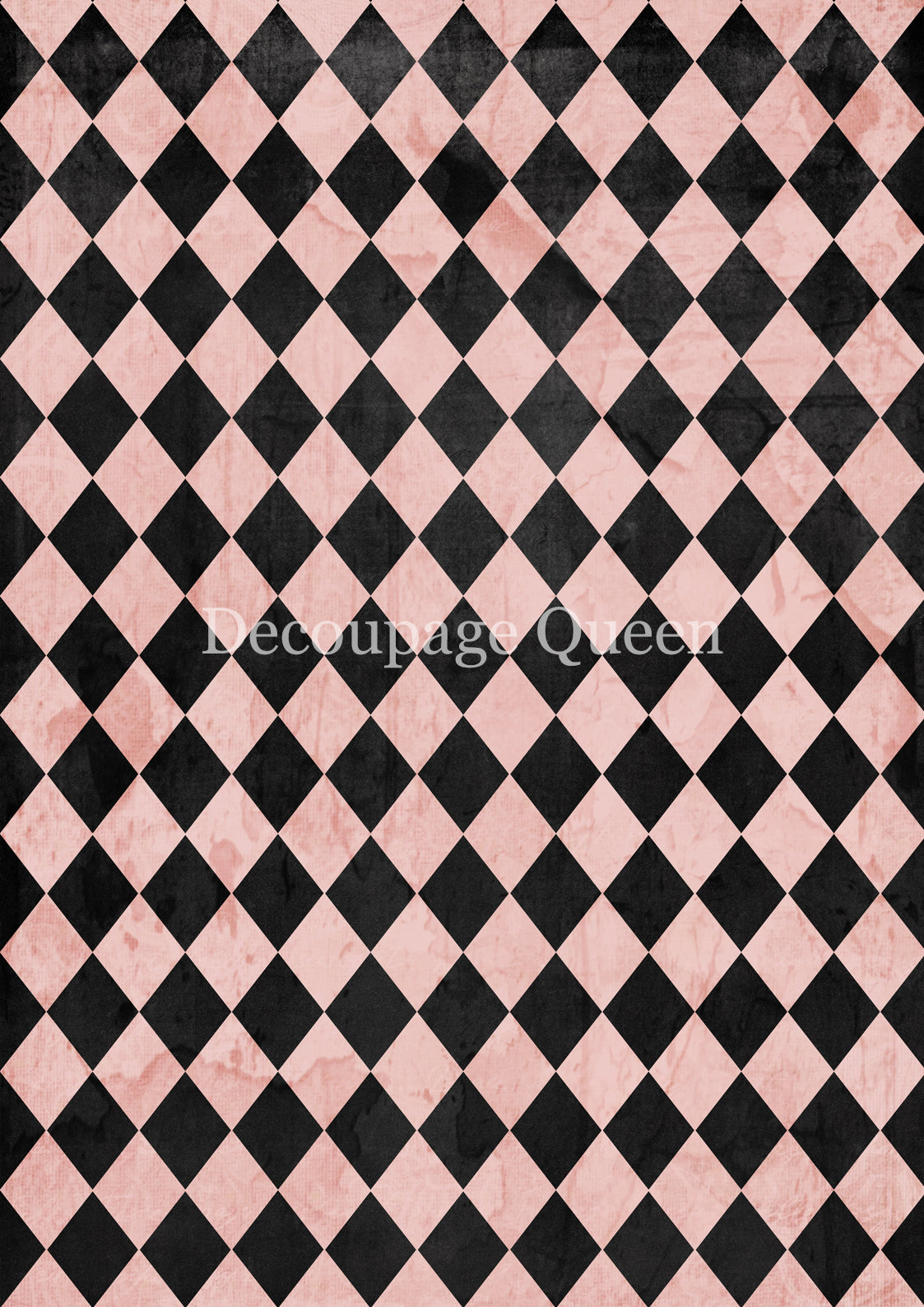 PINK & BLACK HARLEQUIN
