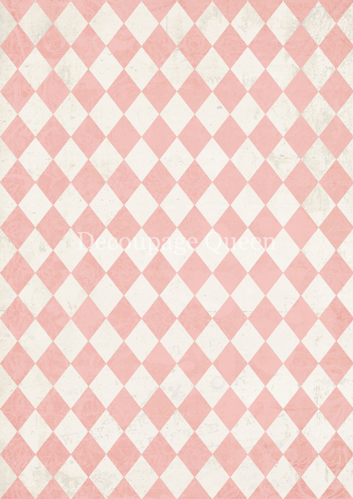 PINK & IVORY HARLEQUIN