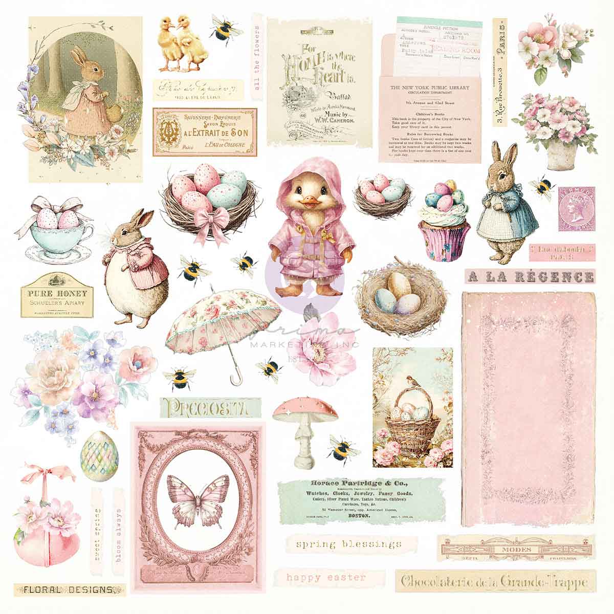 Sweet Spring Collection Ephemera - Sunshine & Bunnies