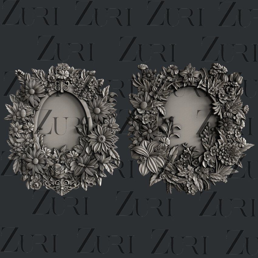 FLORAL FRAMES SET 2