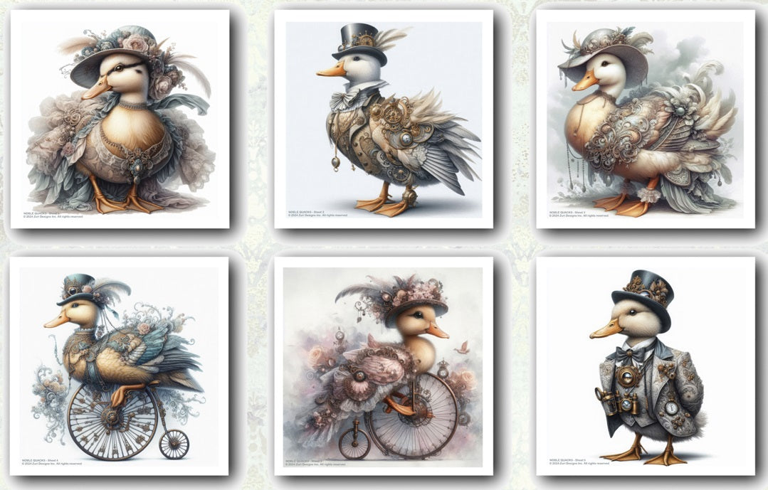 NOBLE QUACKS DECOUPAGE SET
