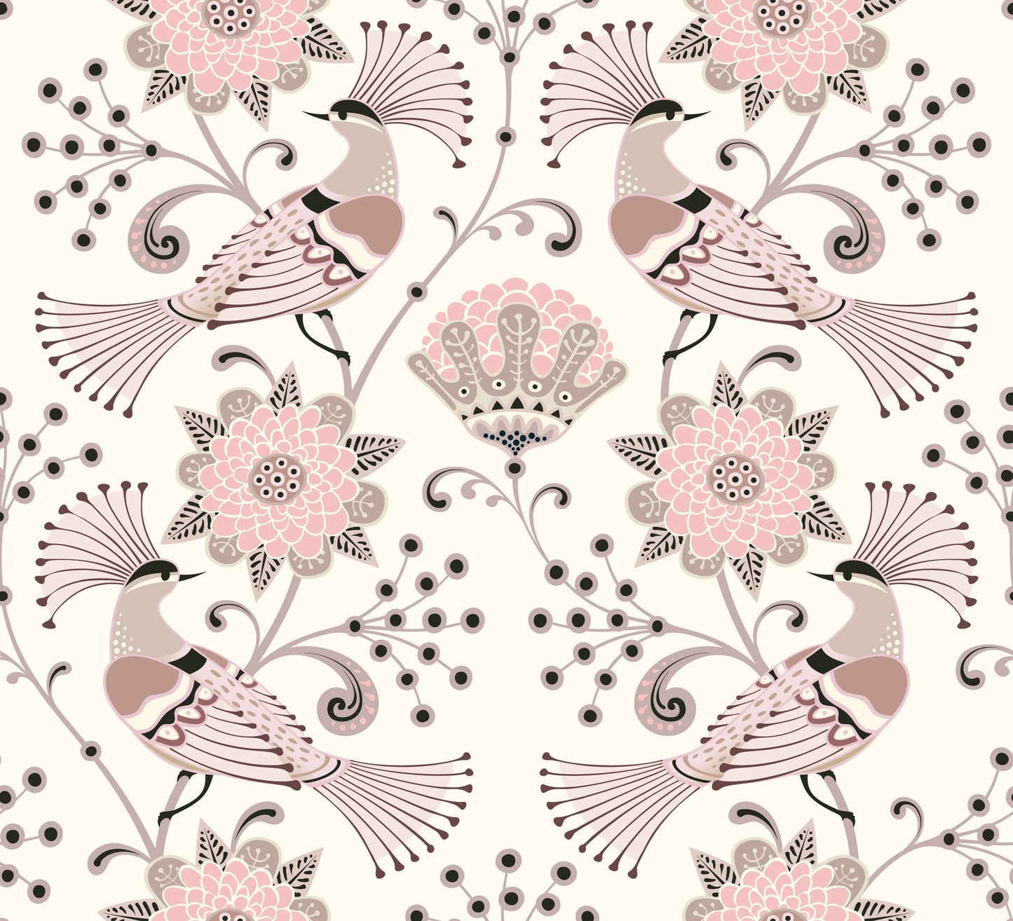 PINK PEACOCKS (PK OF 3 SHEETS)