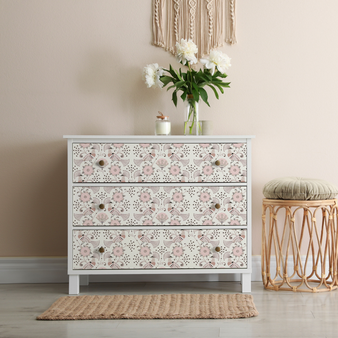 PINK PEACOCKS (PK OF 3 SHEETS)