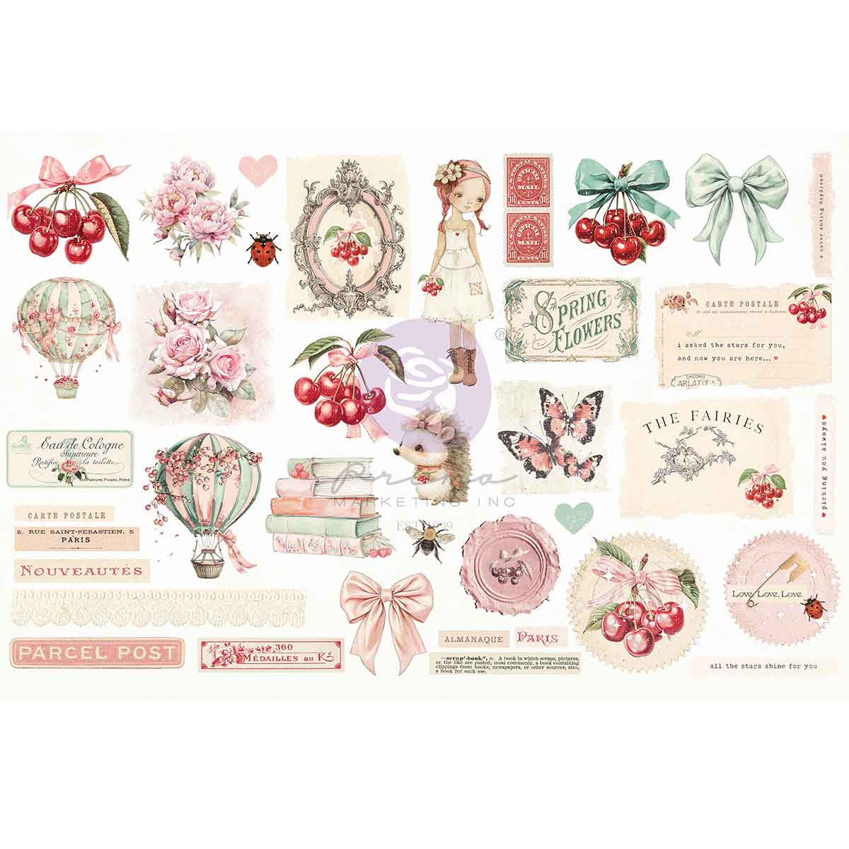 CS- EPHEMERA PINK DREAMS (76 PCS)
