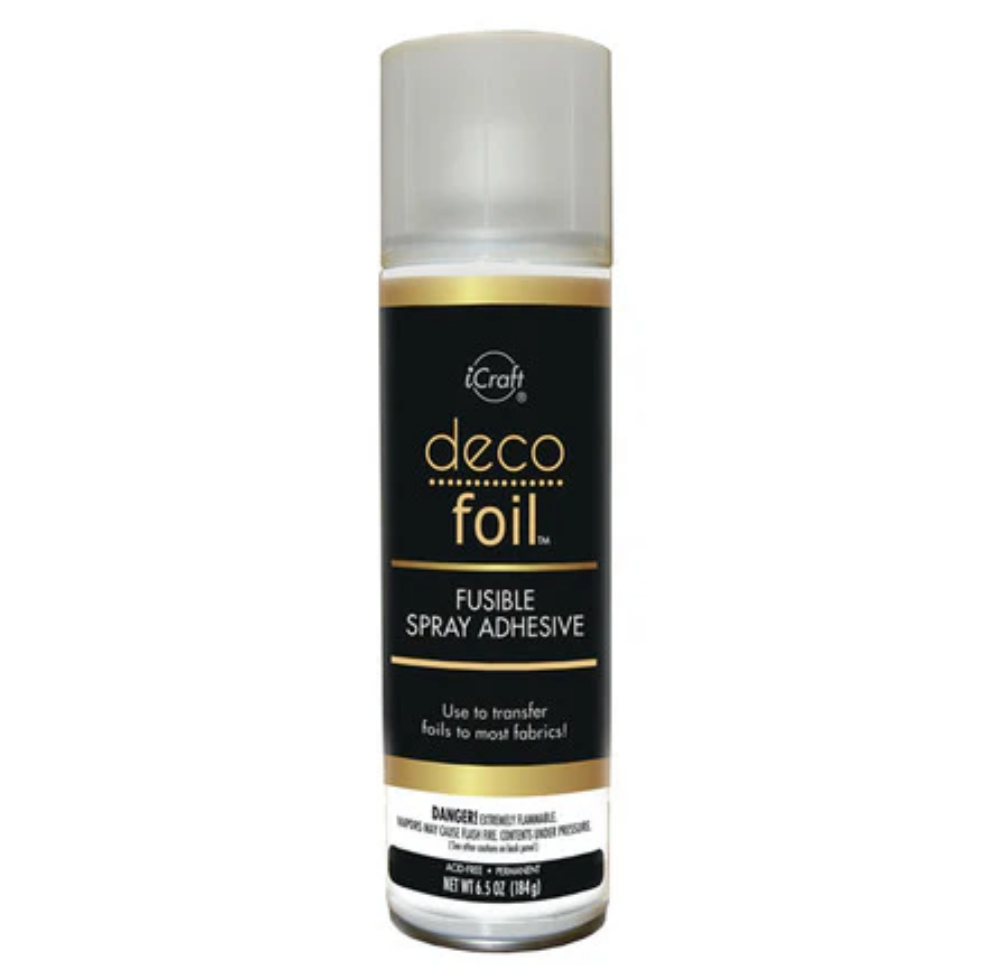 DECO FOIL FUSIBLE FABRIC SPRAY ADHESIVE - SPRAY GLUE FOR TEXTILES