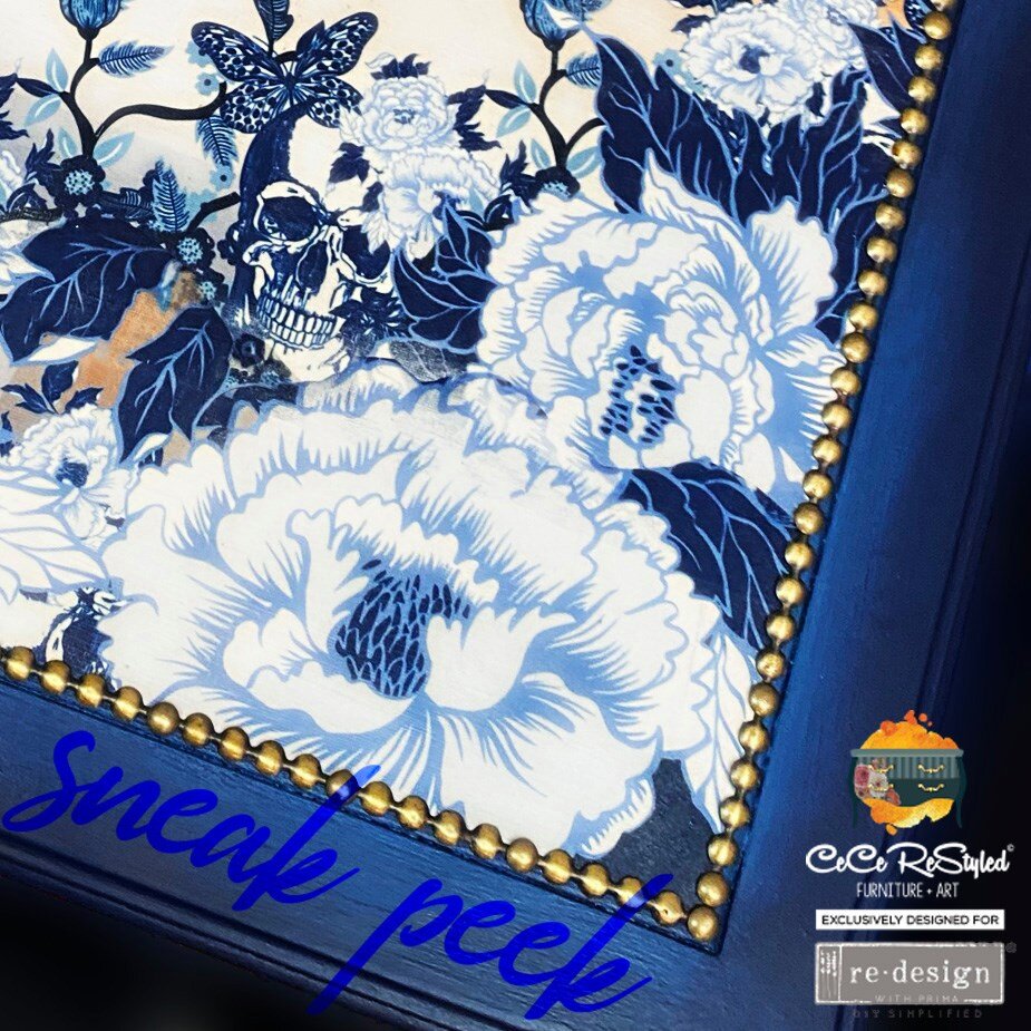 SKULL CHINOISERIE- CECE RESTYLED