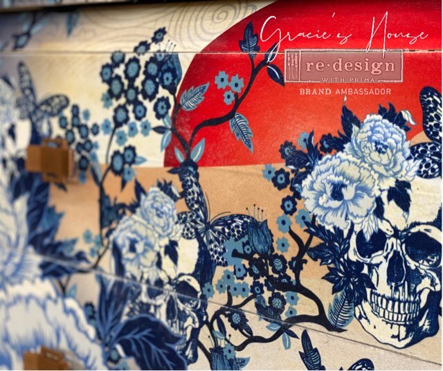 SKULL CHINOISERIE- CECE RESTYLED