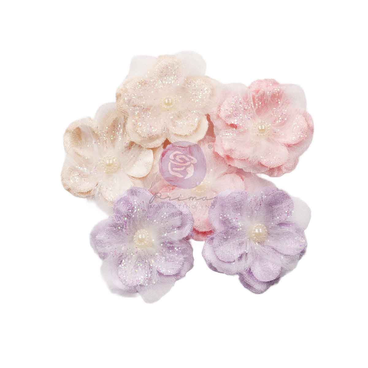 Sweet Spring Collection Flowers - Soft & Fuzzy (6pcs)