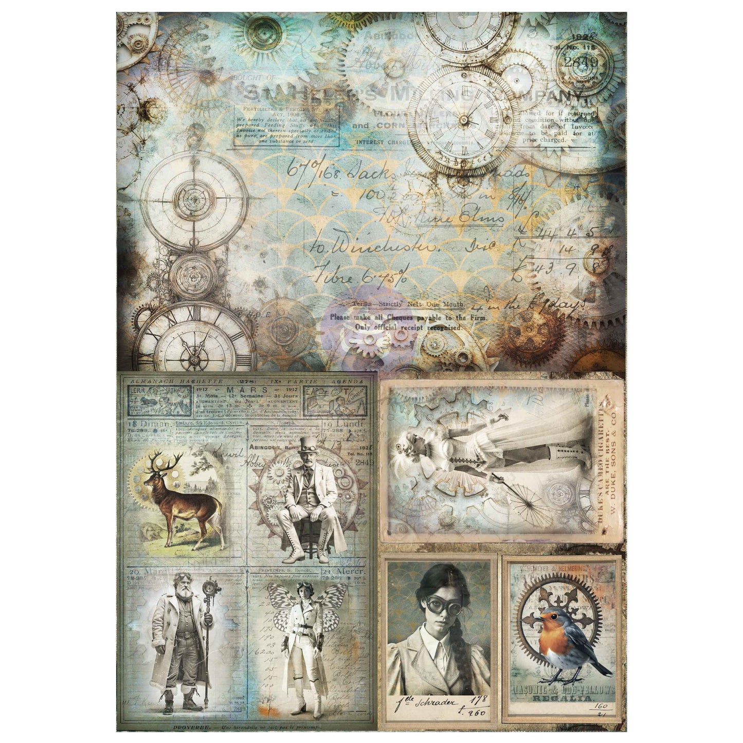 STEAM & FROST A3 DECOUPAGE- FINNABAIR