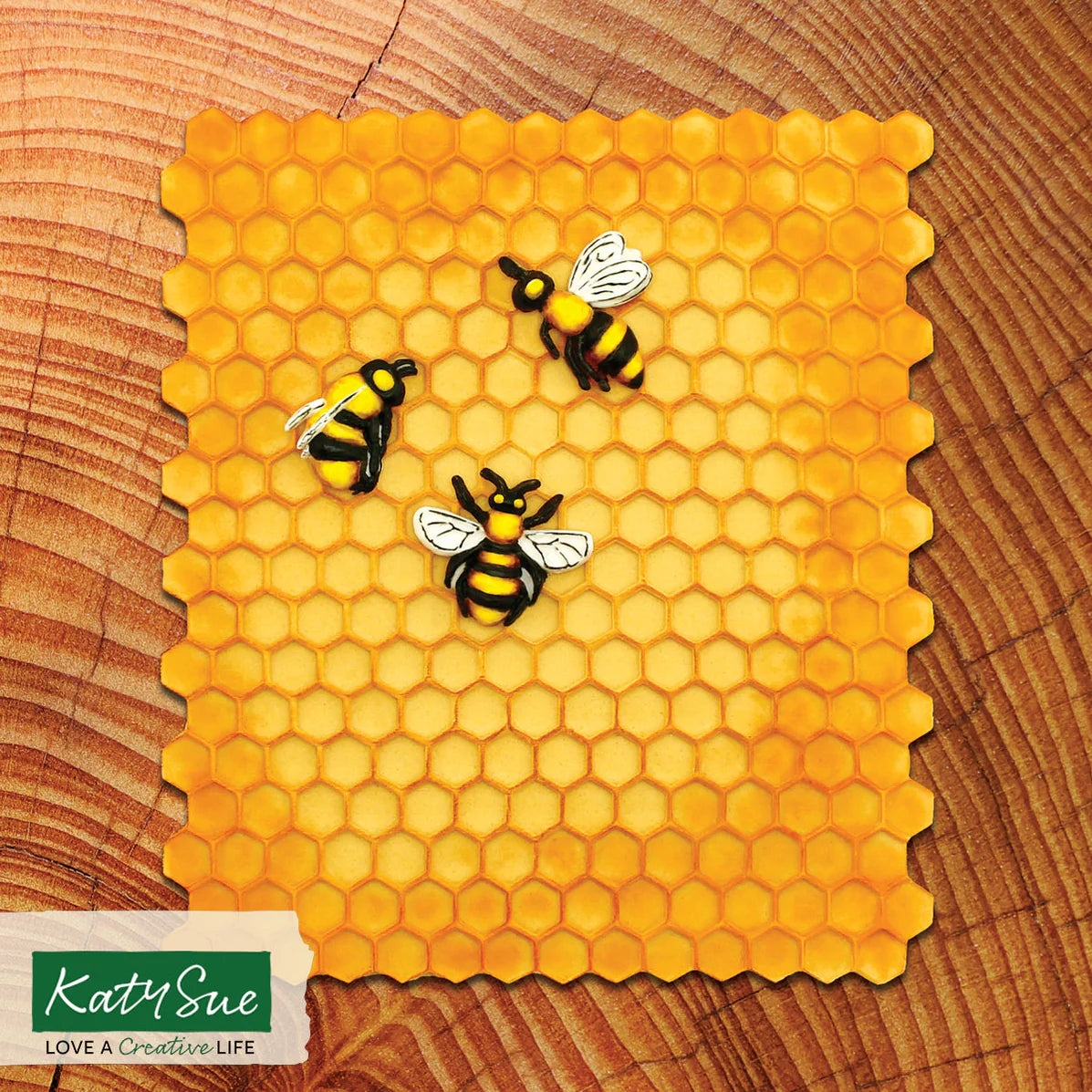 CONTINUOUS HONEYCOMB & BEES