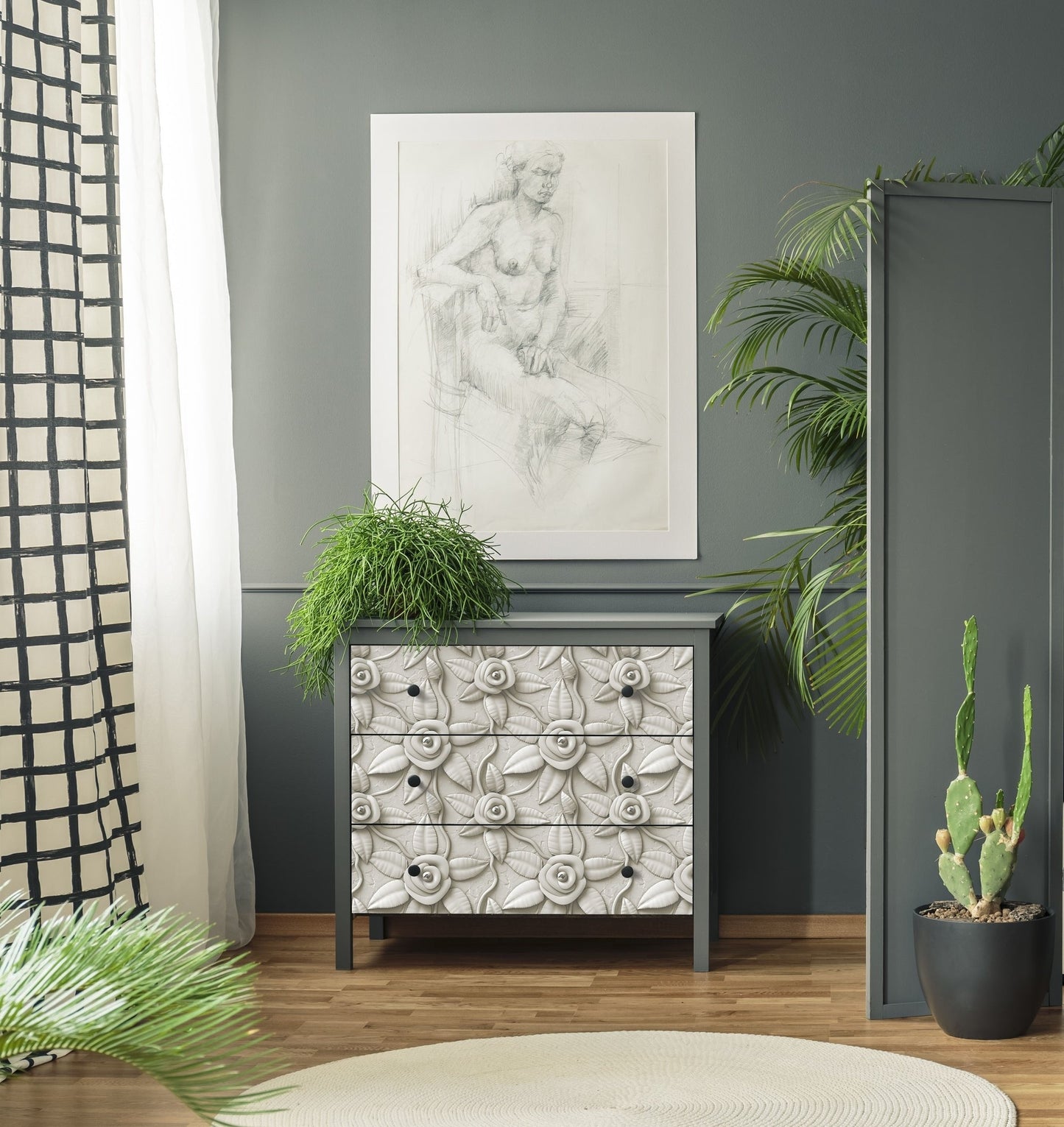 WHITE FLOWER (PK OF 3 SHEETS)