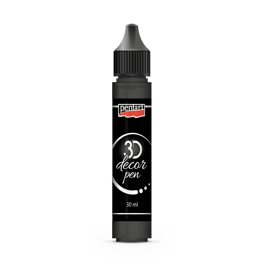BLACK - 3D DECOR PEN 30 ML