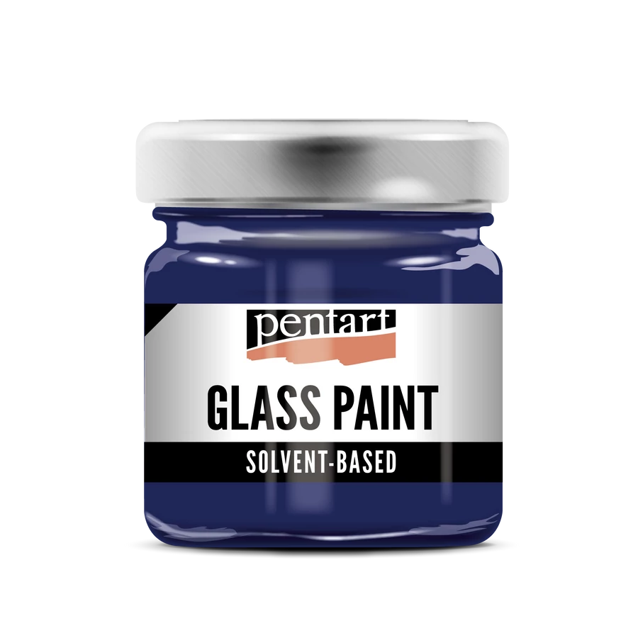 BLUE- GLASS PAINT SOLVENT BASED, 30 ML