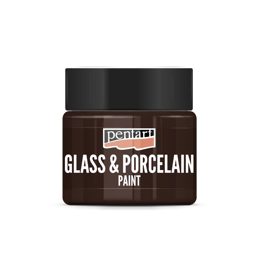 BROWN- GLASS & PORCELAIN PAINT 30 ML
