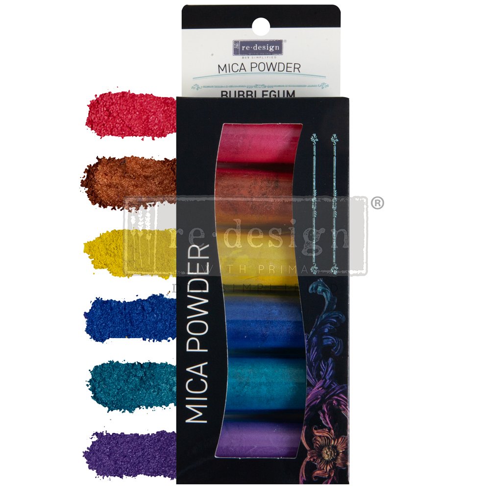 BUBBLEGUM – DECOR MICA POWDER SET , 6 COLOURS X 5G EACH