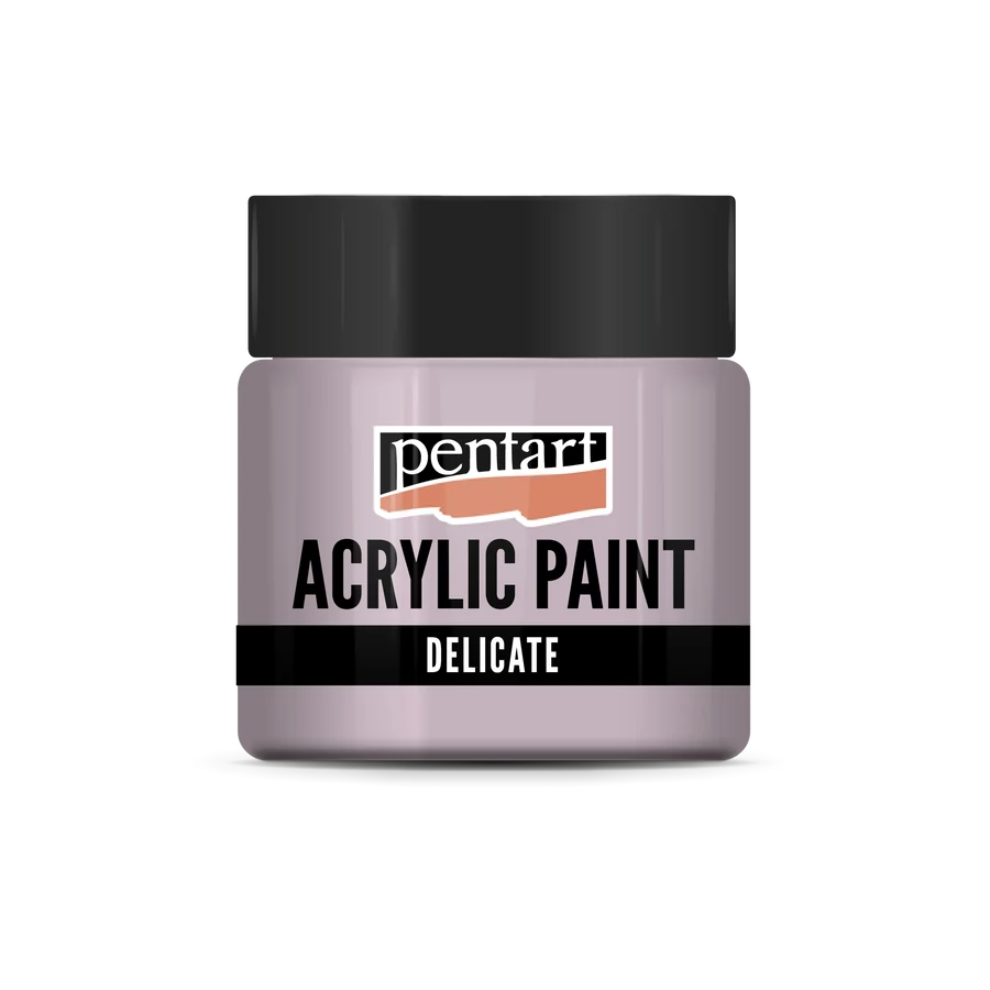 PURPLISH SILVER- DELICATE METALLIC ACRYLIC PAINT, 50 ML