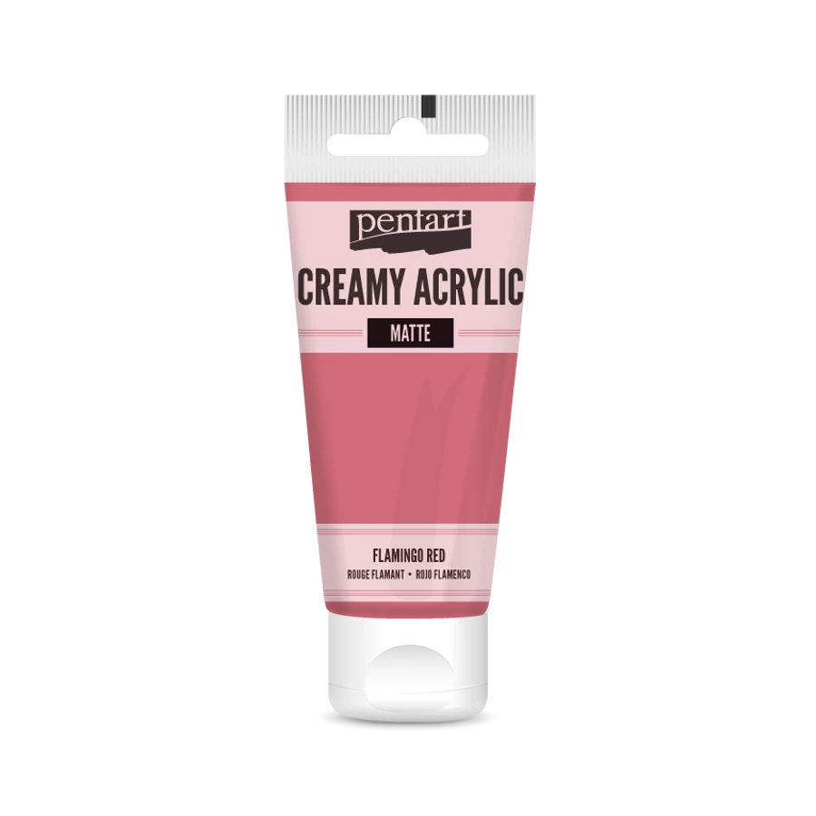 FLAMINGO RED- CREAMY ACRYLIC MATTE, 60ML