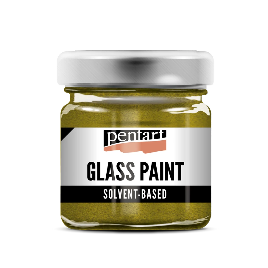 GOLD- GLASS PAINT SOLVENT BASED, 30 ML