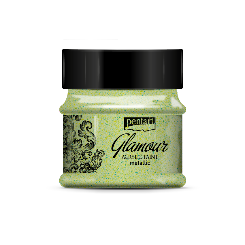 GREENISH GOLD - GLAMOUR ACRYLIC PAINT