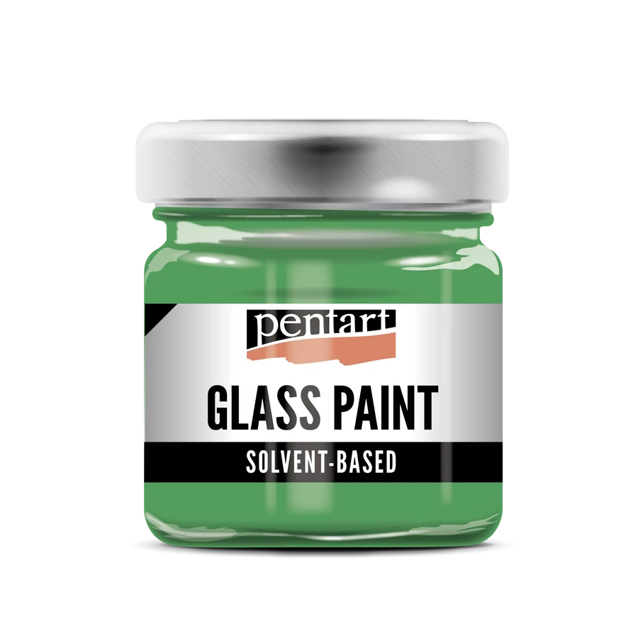 GREEN- GLASS PAINT SOLVENT BASED, 30 ML