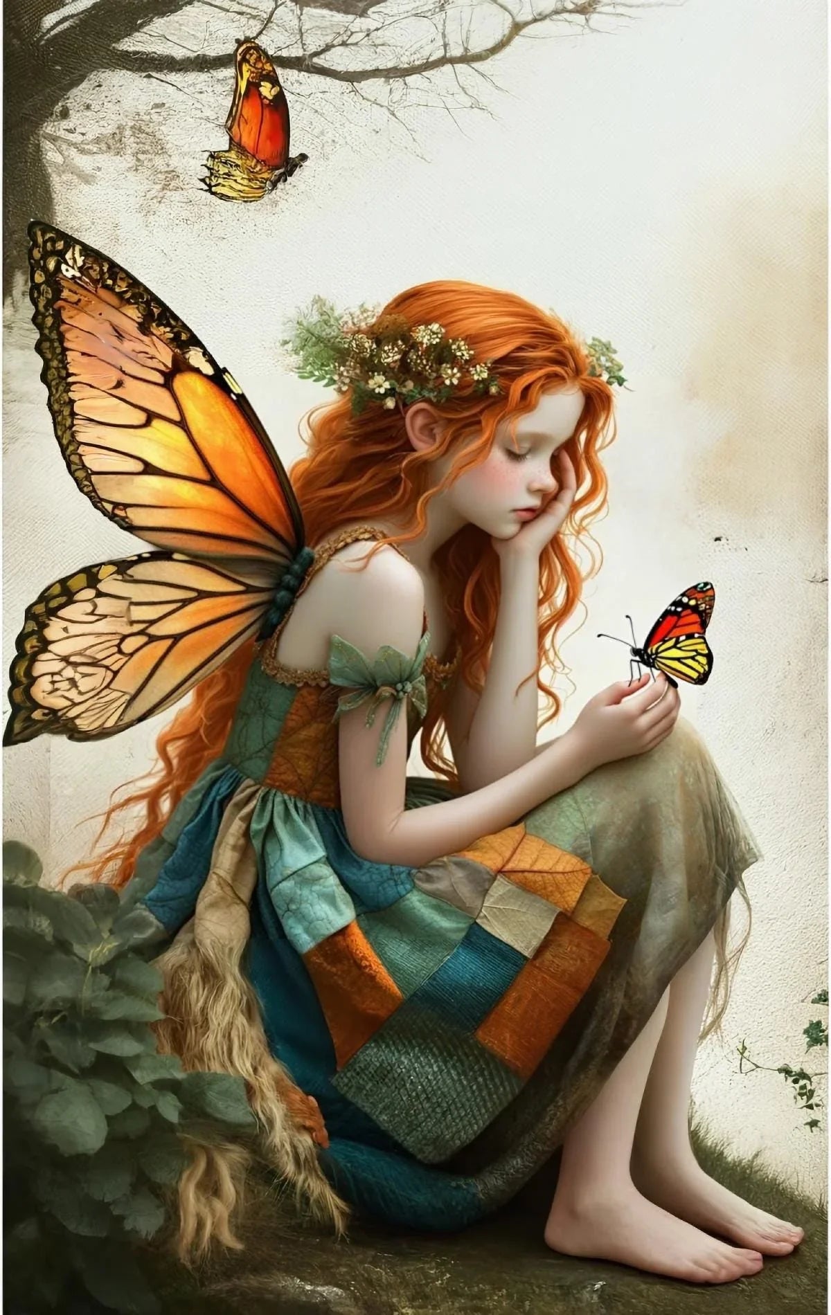 GIRL WITH BUTTERFLY