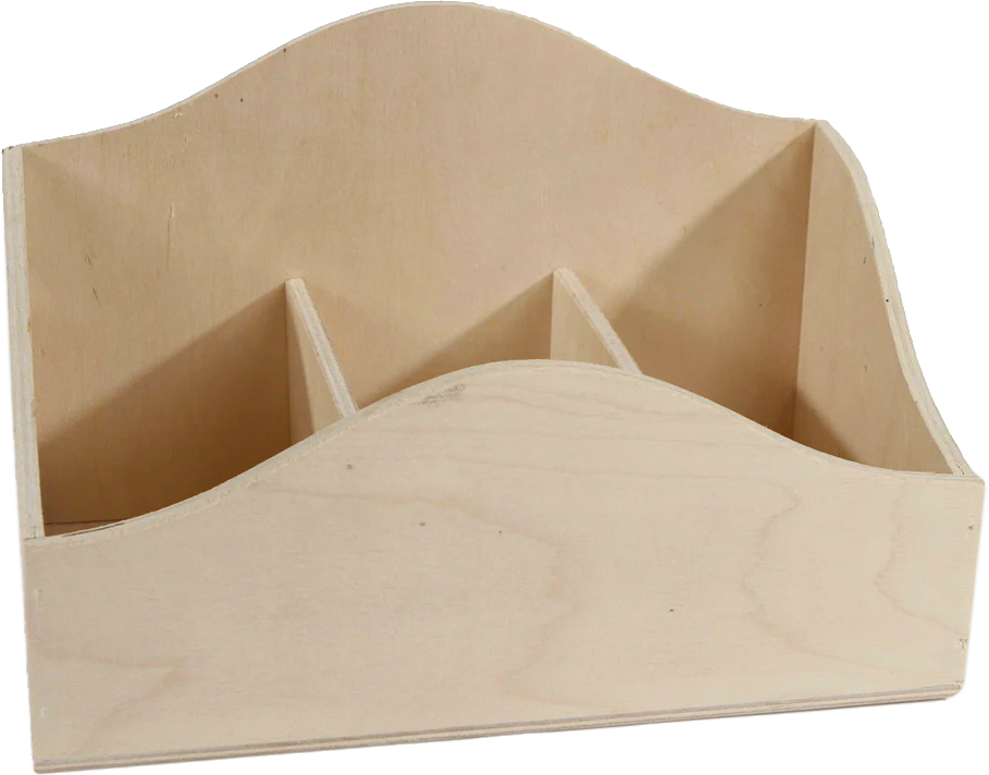 WOODEN STATIONERY HOLDER- 22 X 10 X 14 CM