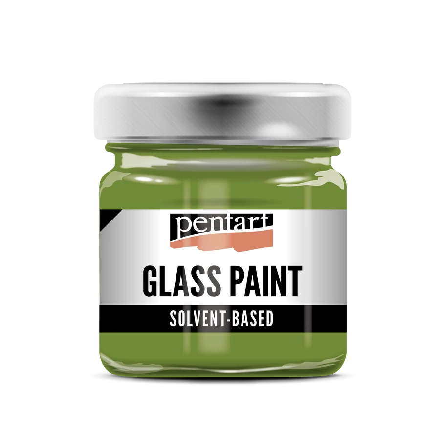 OLIVE- GLASS PAINT SOLVENT BASED, 30 ML