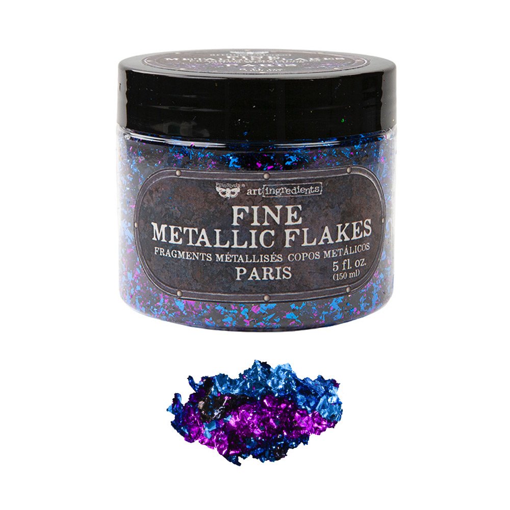 PARIS METALLIC FLAKES– 1 JAR, TOTAL WEIGHT 30G INCLUDING CONTAINER