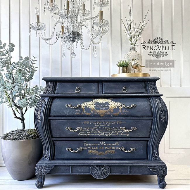 PERFUME NOTES GOLD FOIL TRANSFER- KACHA FURNITURE