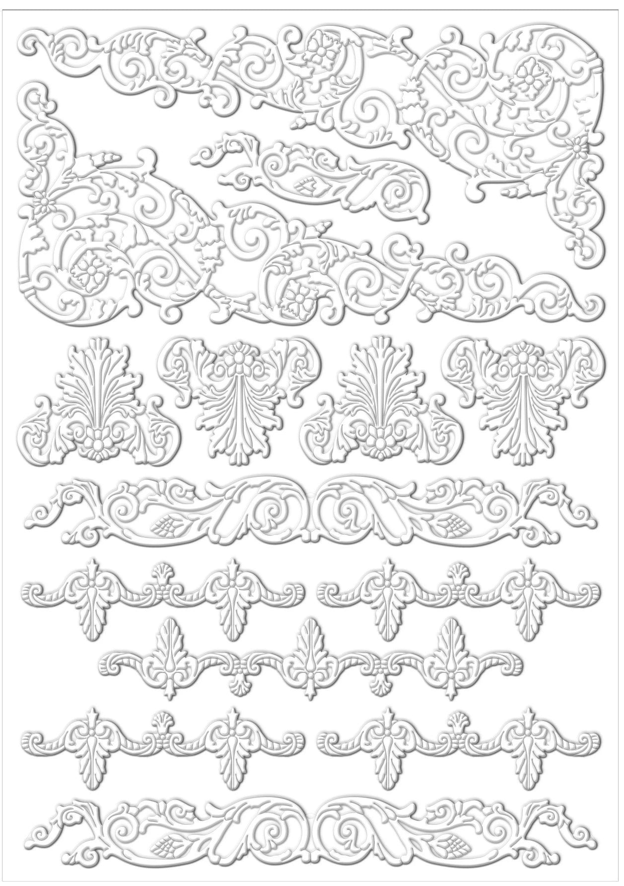 Mixed Media 3D Embellishment Sheet- Ornament 3