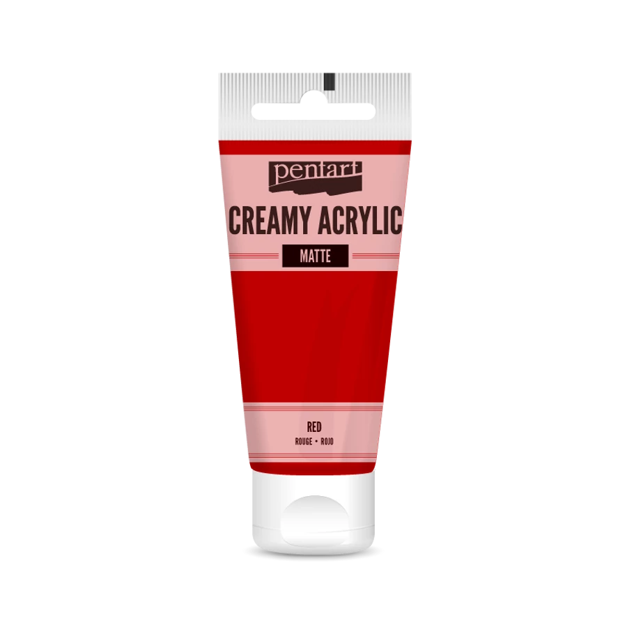 RED- CREAMY ACRYLIC MATTE, 60ML