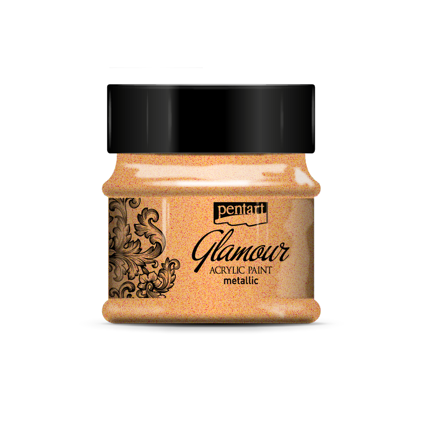 REDDISH GOLD - GLAMOUR ACRYLIC PAINT