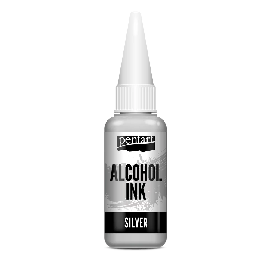 SILVER- METALLIC ALCOHOL INK, 20 ML
