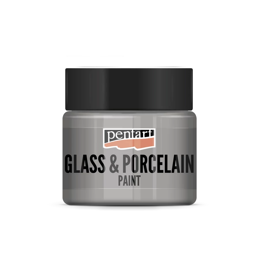SILVER- GLASS & PORCELAIN PAINT 30 ML