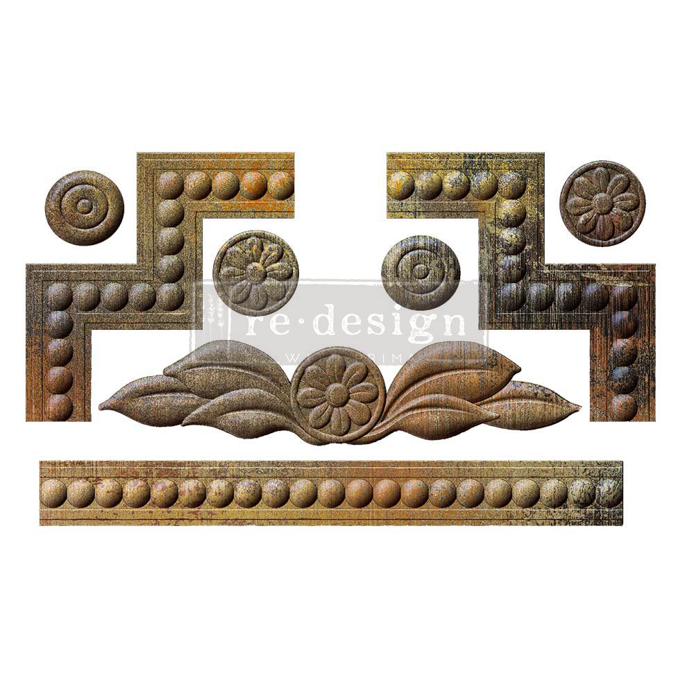 SWEDISH POSY ANNIE SLOAN MOULD 5"x8"