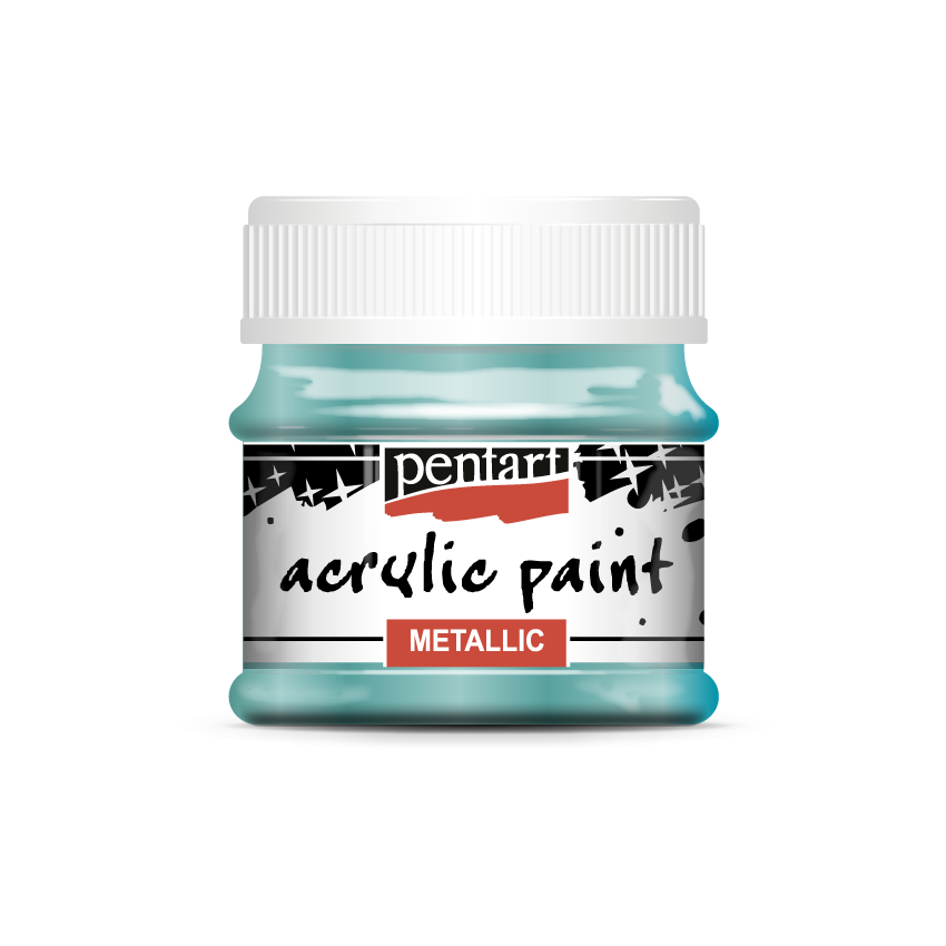 TURQUOISE -METALLIC ACRYLIC PAINT