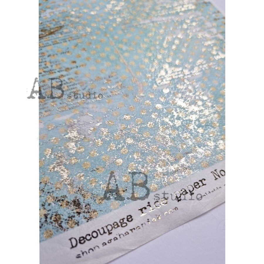 1007 (GILDED)- AB STUDIOS A4 RICE PAPER