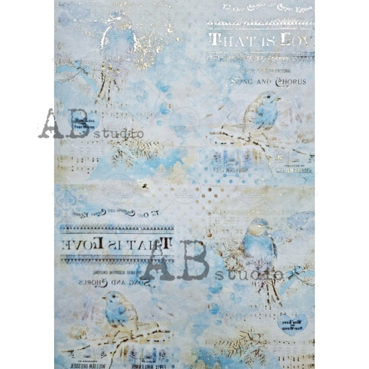 1022 (GILDED)- AB STUDIOS A4 RICE PAPER